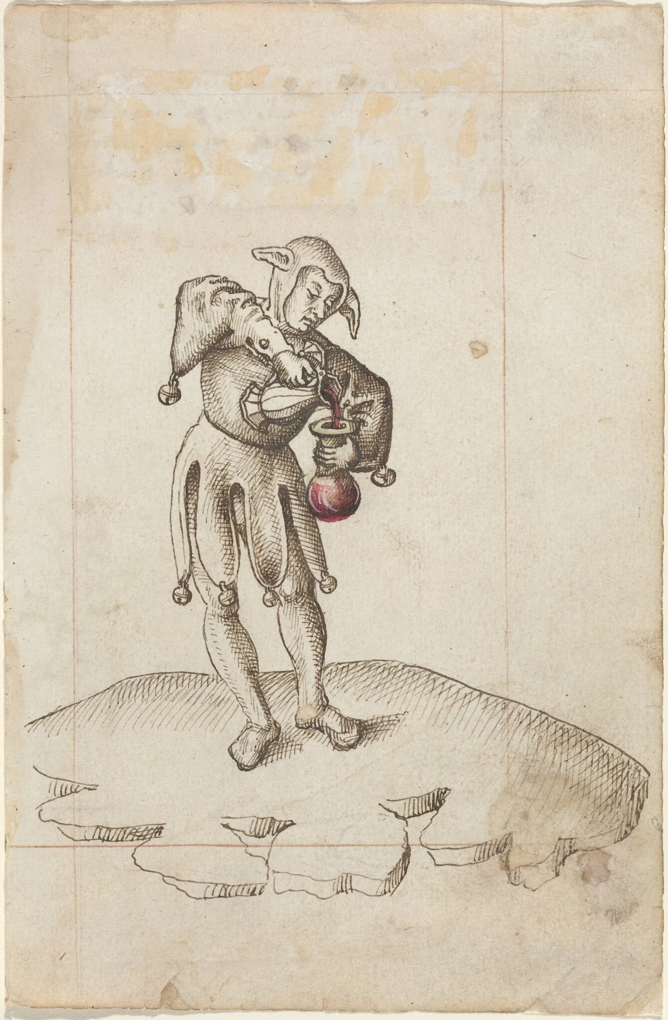 "Do Not Put Food in a Chamber Pot" [fol. 24 recto], by French early 16th Century, ink, 1514