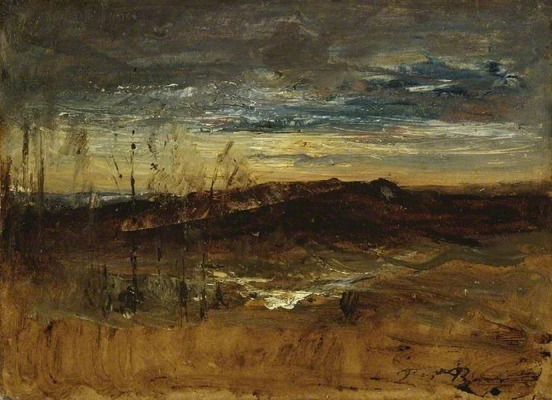 Paysage au coucher du soleil