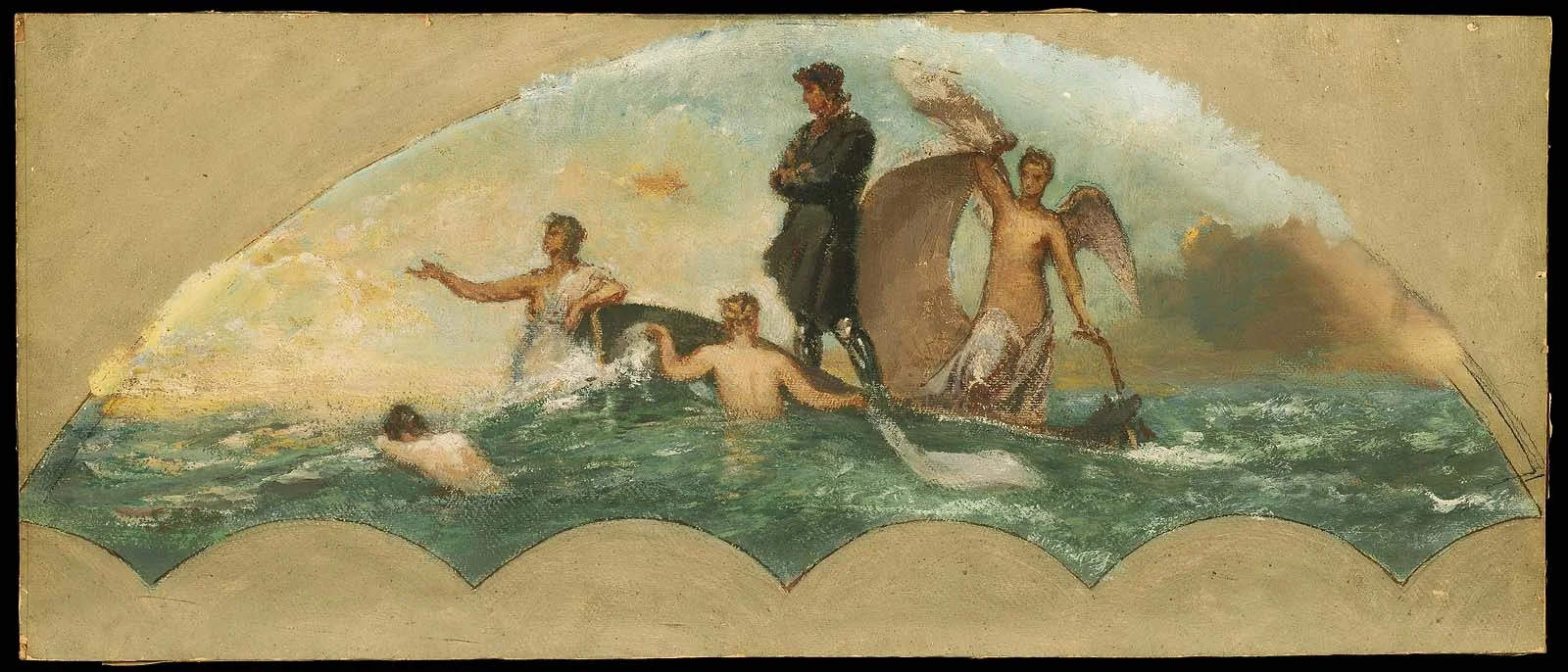 Sketch for the State Capitol at Albany (Discoverer), by William Morris Hunt, unspecified, 1890