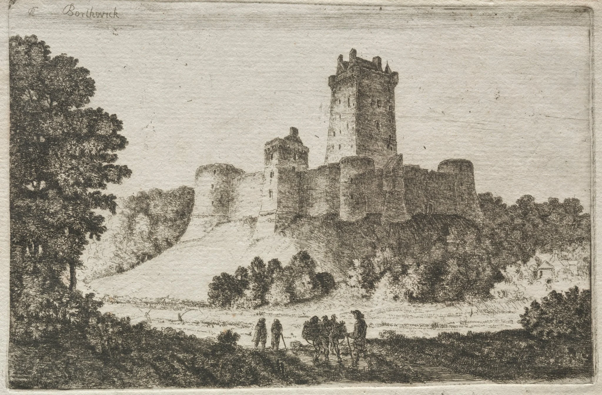 Borthwick Castle from the East