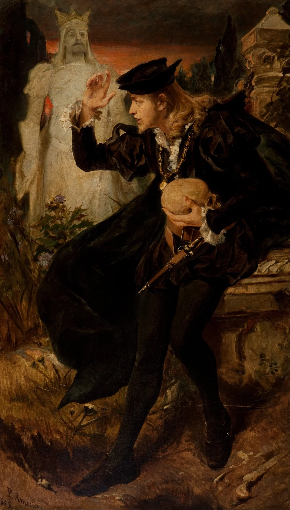 Hamlet’s Vision, by Pedro Américo, oil, 1897