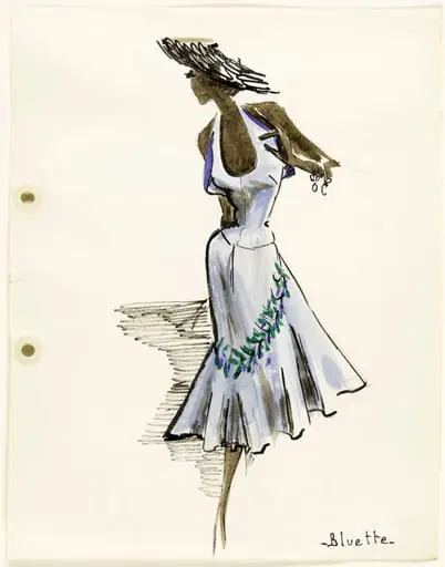 Dessin de collection de l'été 1951
