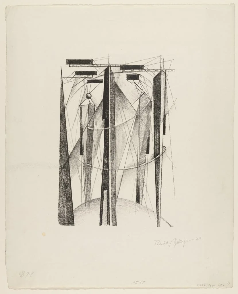 Untitled, by Rudolf Belling, ink, 1922