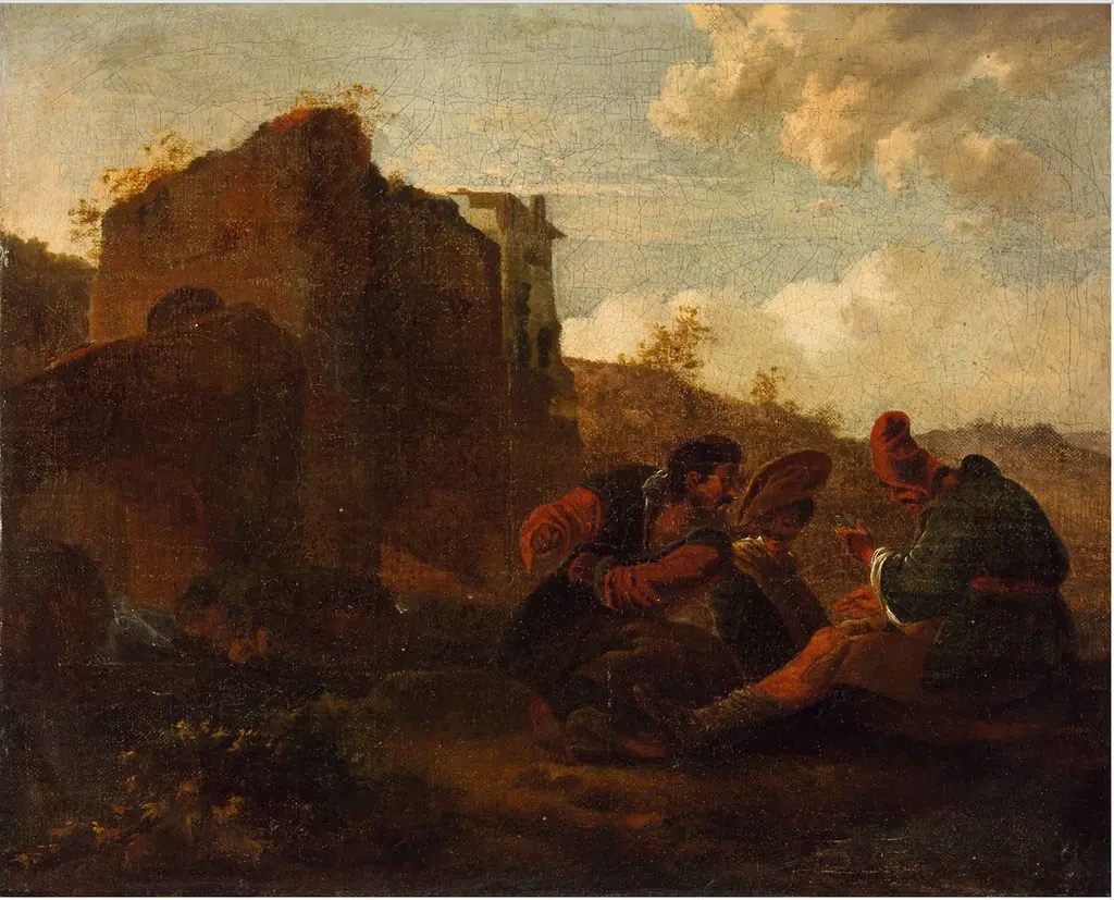 Vagabonds Playing Card in a Landscape