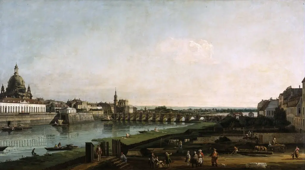Dresden from the Right Bank of the Elbe, above the Augustusbrücke