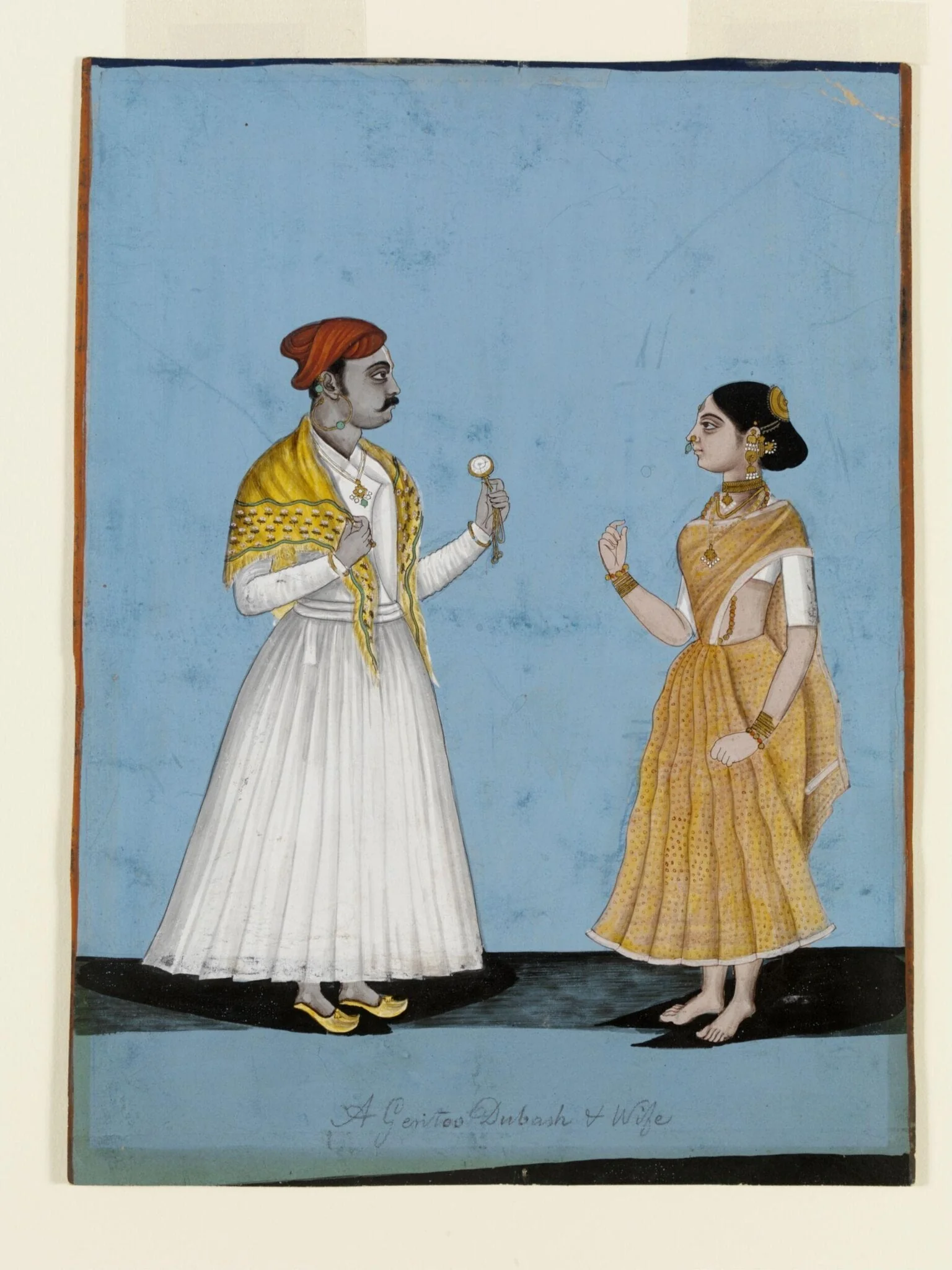 An interpreter and his wife, by Unknown, paint, 1780