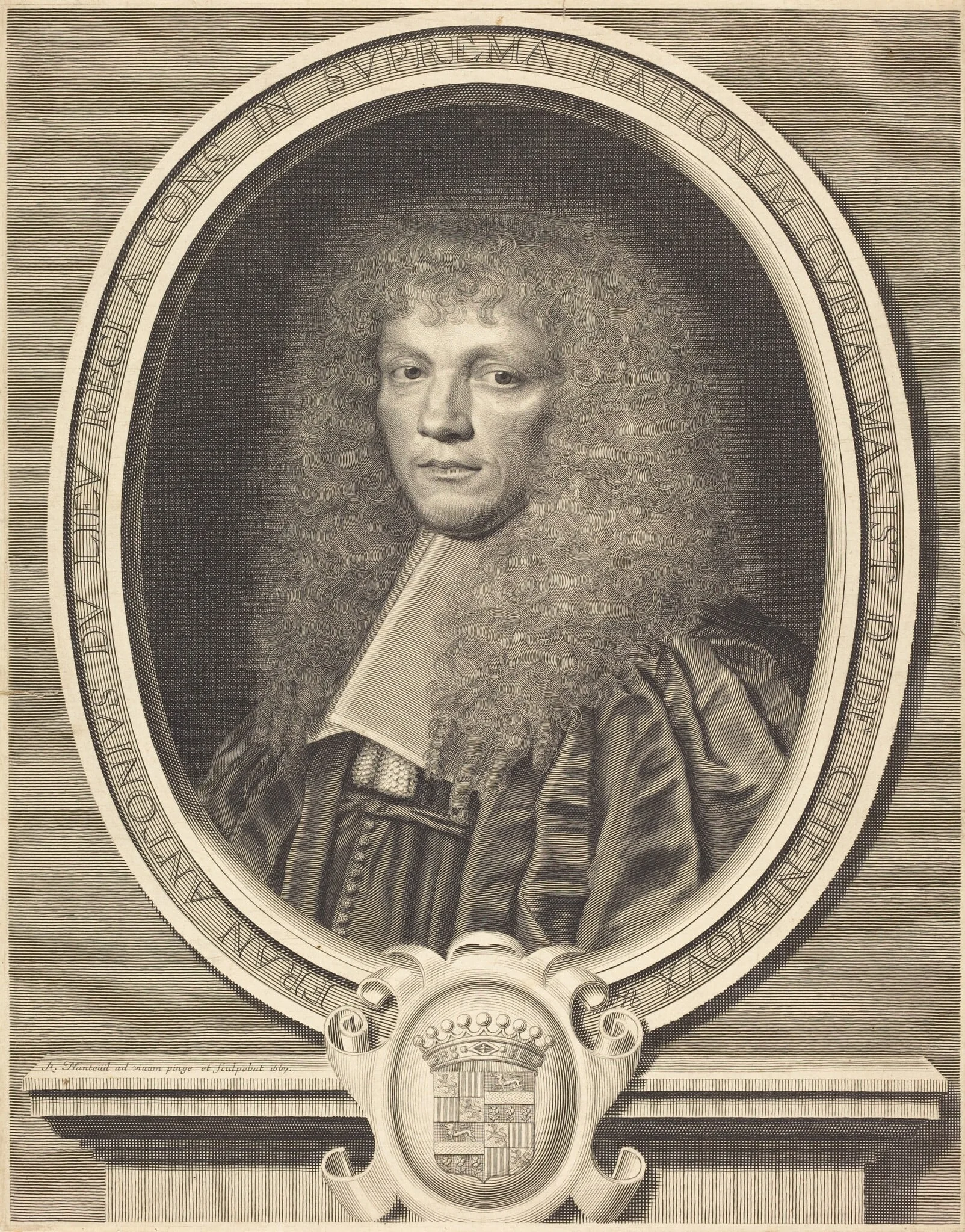 Antoine Dulieu, by Robert Nanteuil, ink, 1667