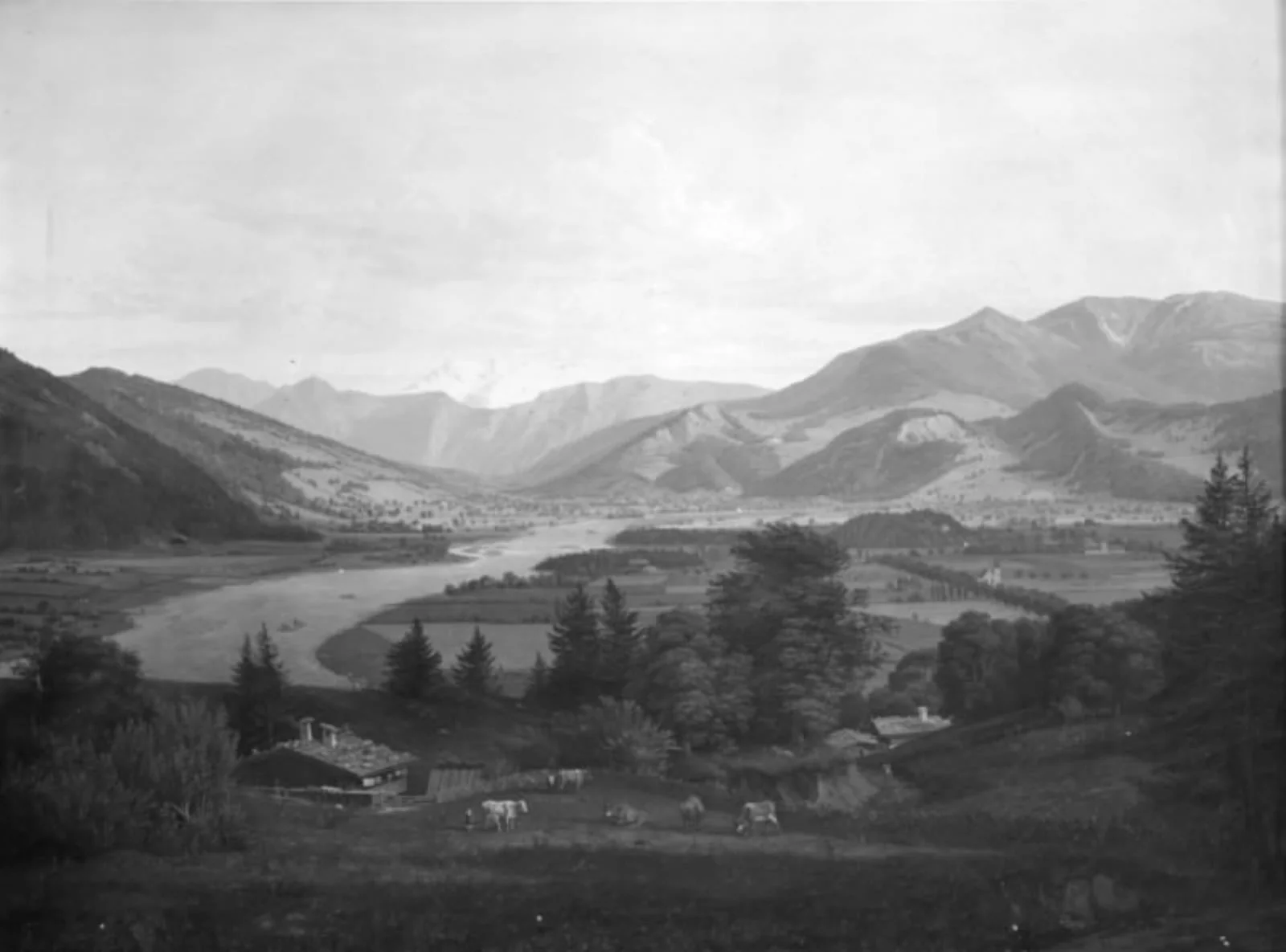 Parti af egnen ved Salzburg, by Unknown, 1834
