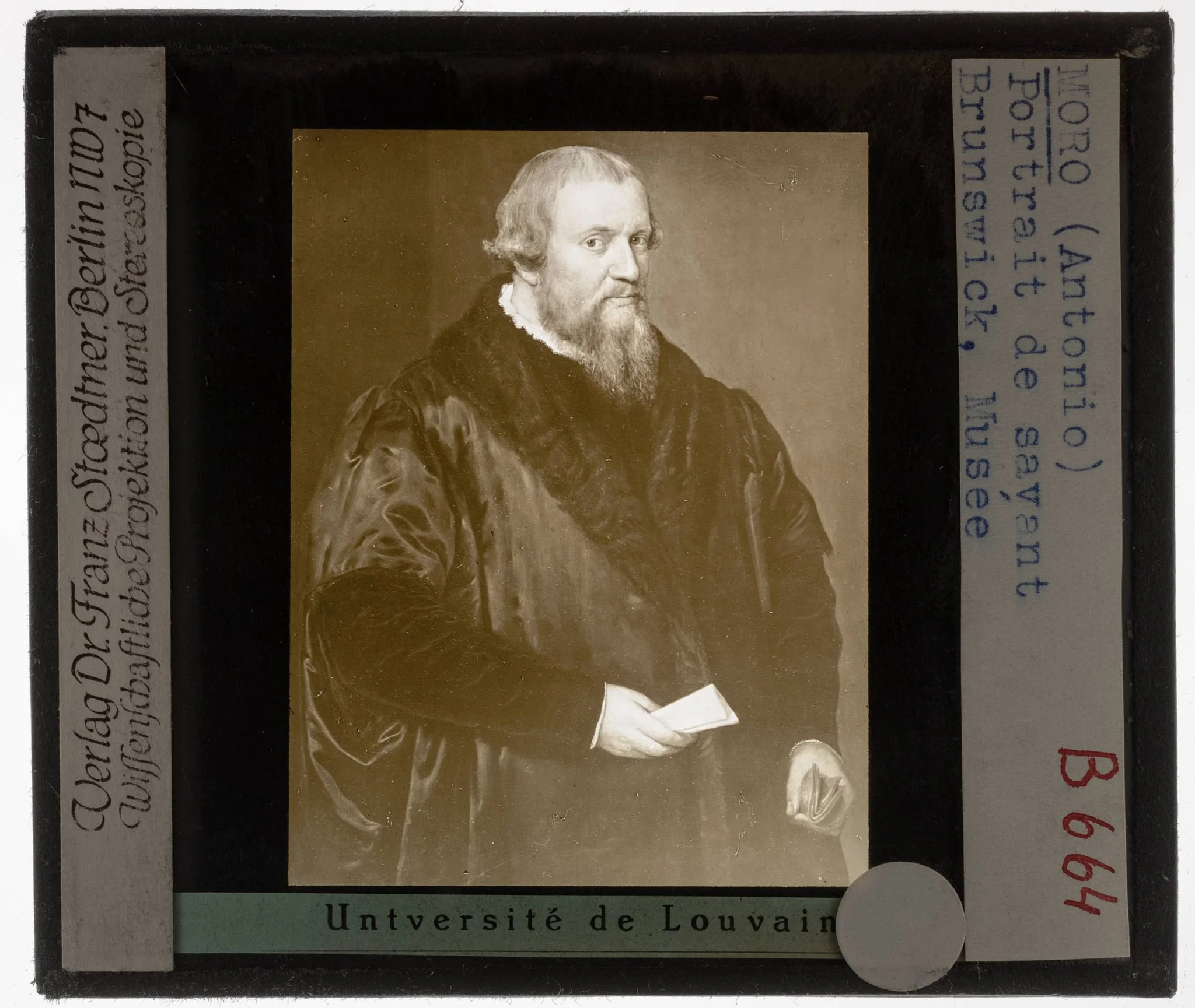 Anthonis Mor van Dashorst. Portret van wetenschapper, by Antonis Mor, 1563