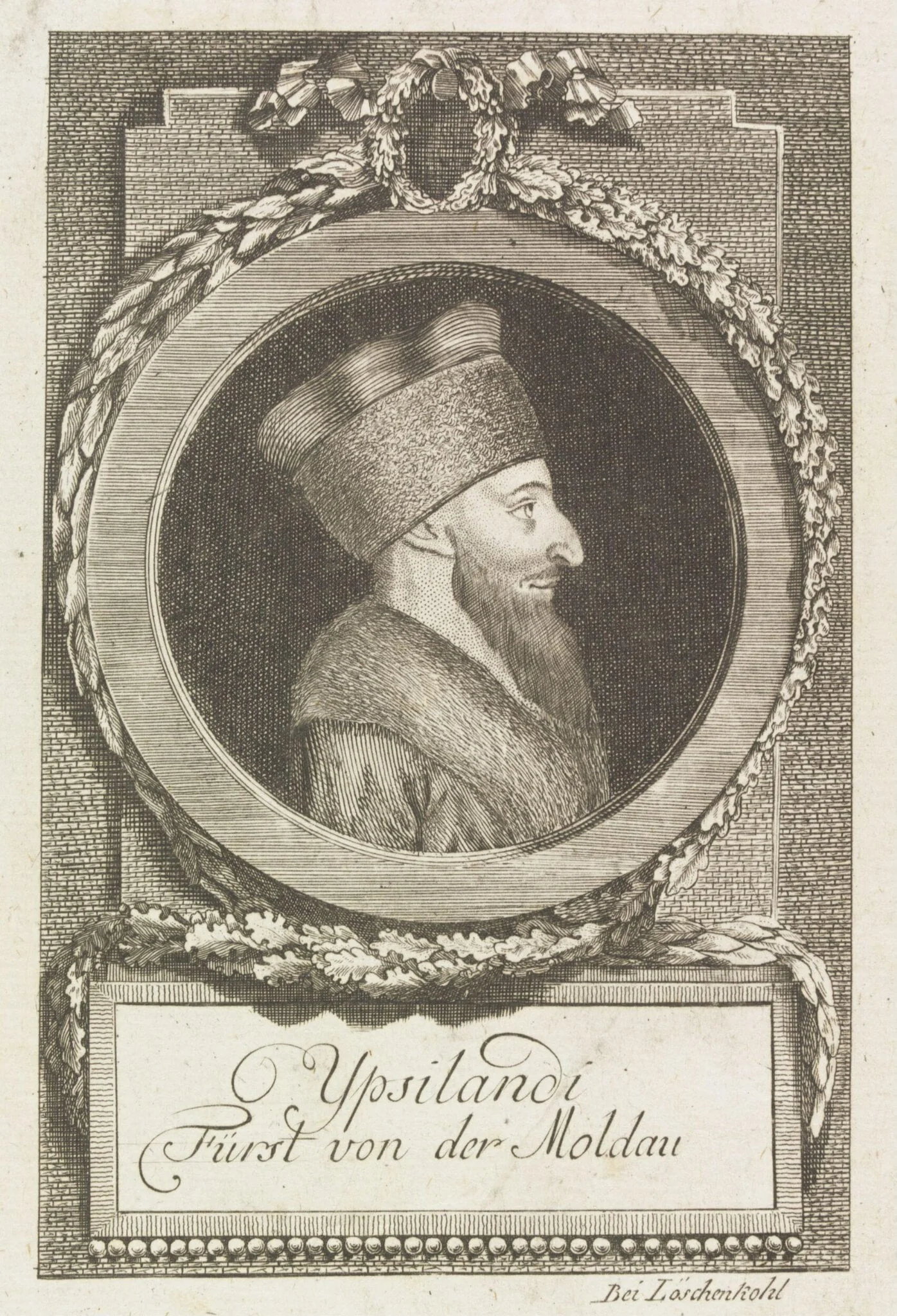 Ypsilandi Fürst von der Moldau, by Johann Hieronymus Löschenkohl, 1750