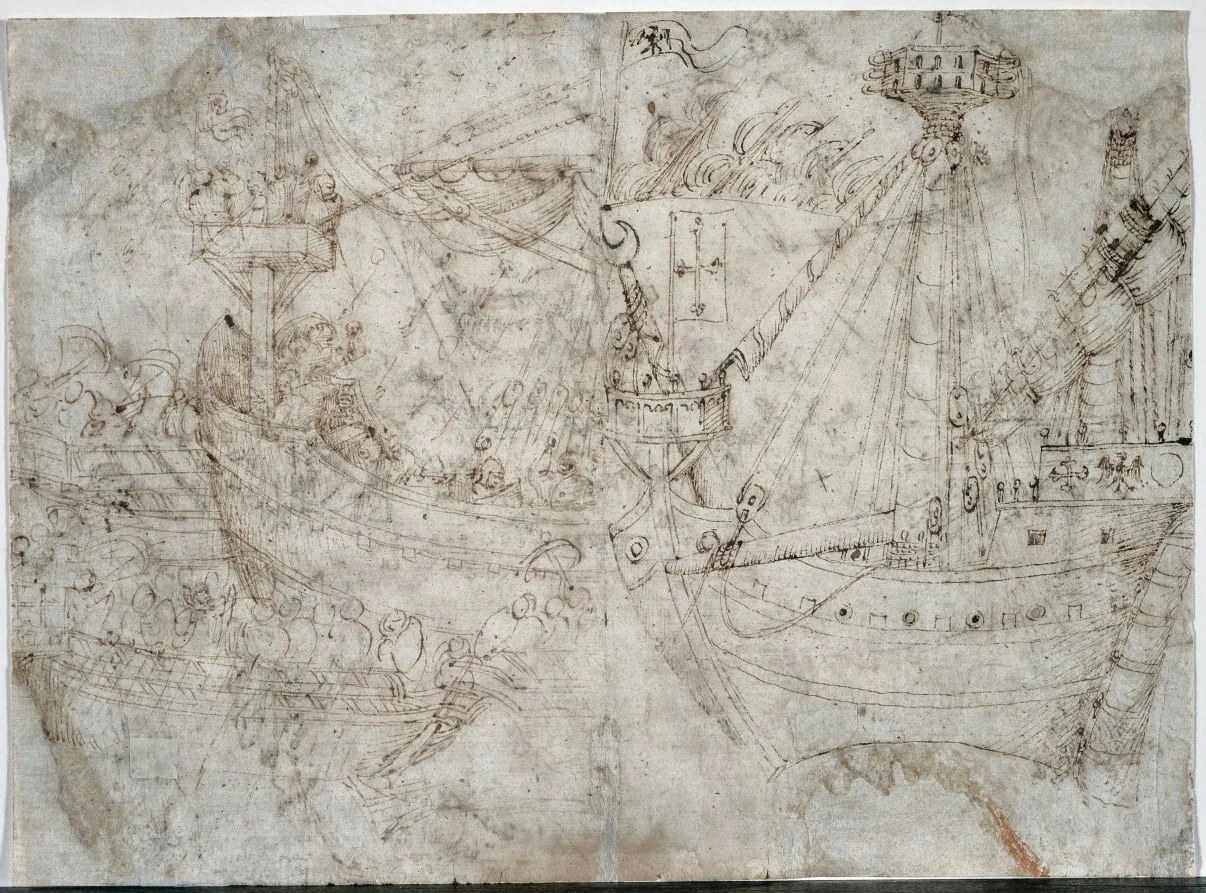 Navicella (recto), by Parri Spinelli, 1414
