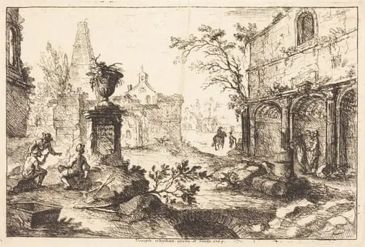 Architectural Fantasy with Roman Ruins