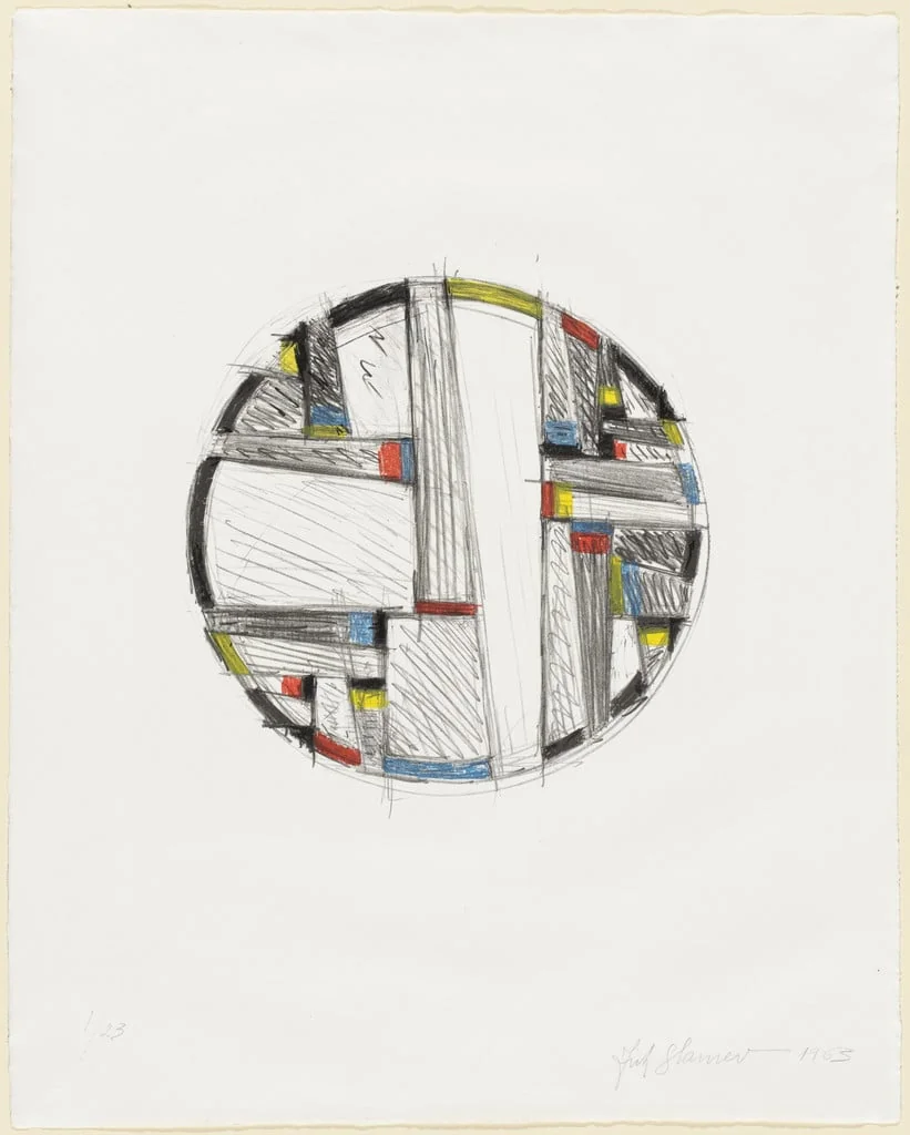 Untitled, by Fritz Glarner, ink, 1963