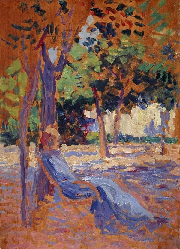 Lucie Cousturier in her Garden