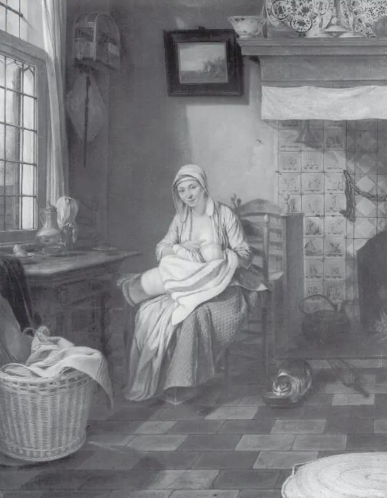 Interior with Nursing Mother
