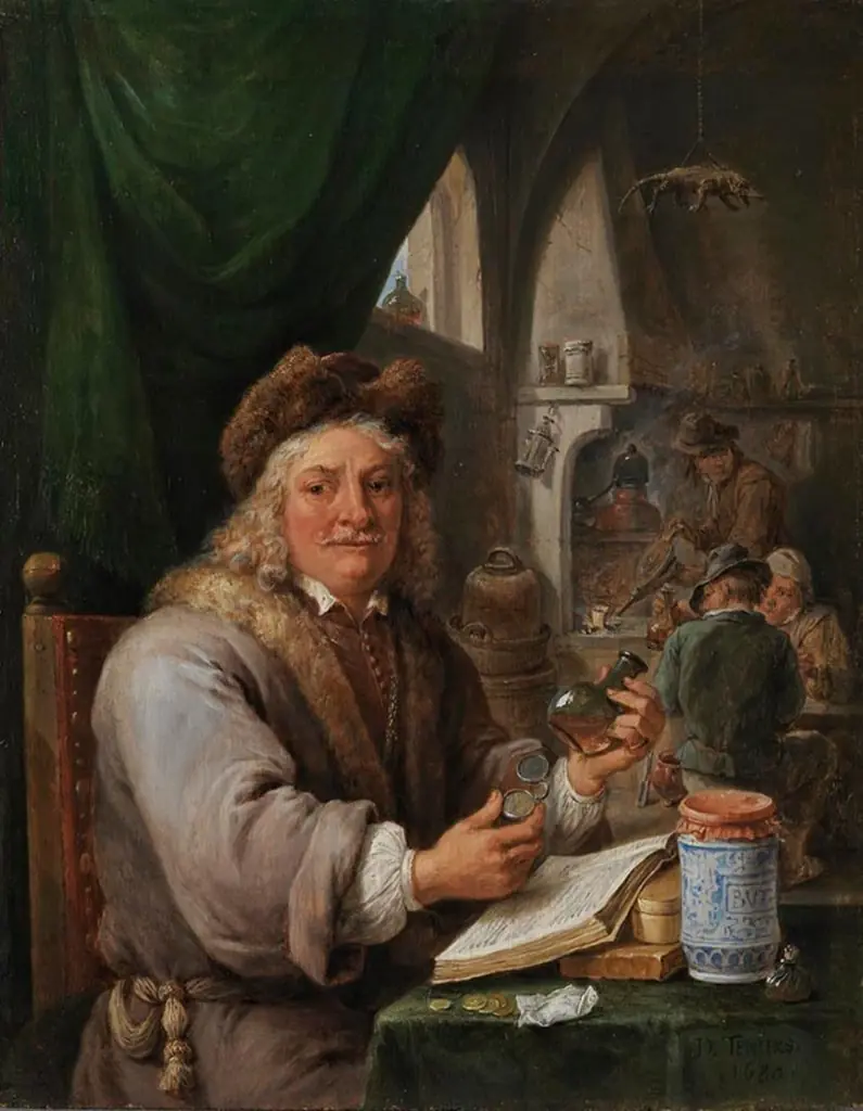 Self-portrait as an alchemist