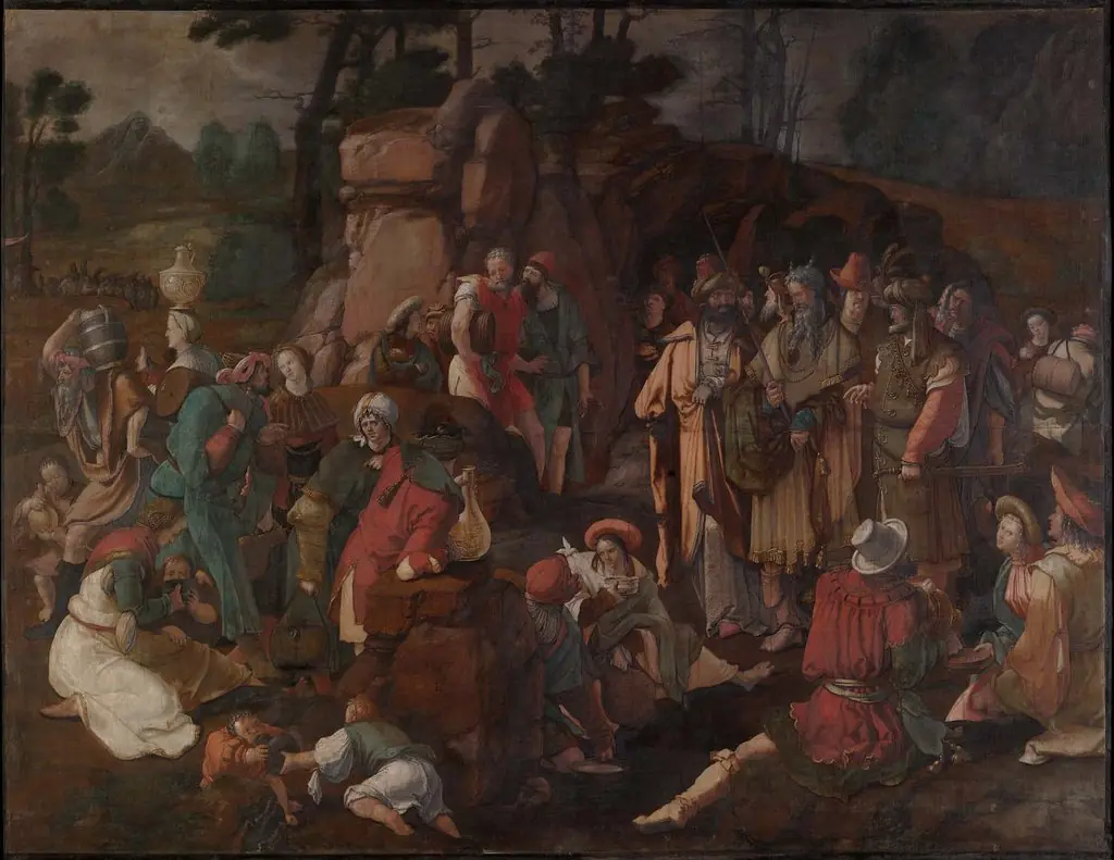 Moses and the Israelites after the Miracle of Water from the Rock