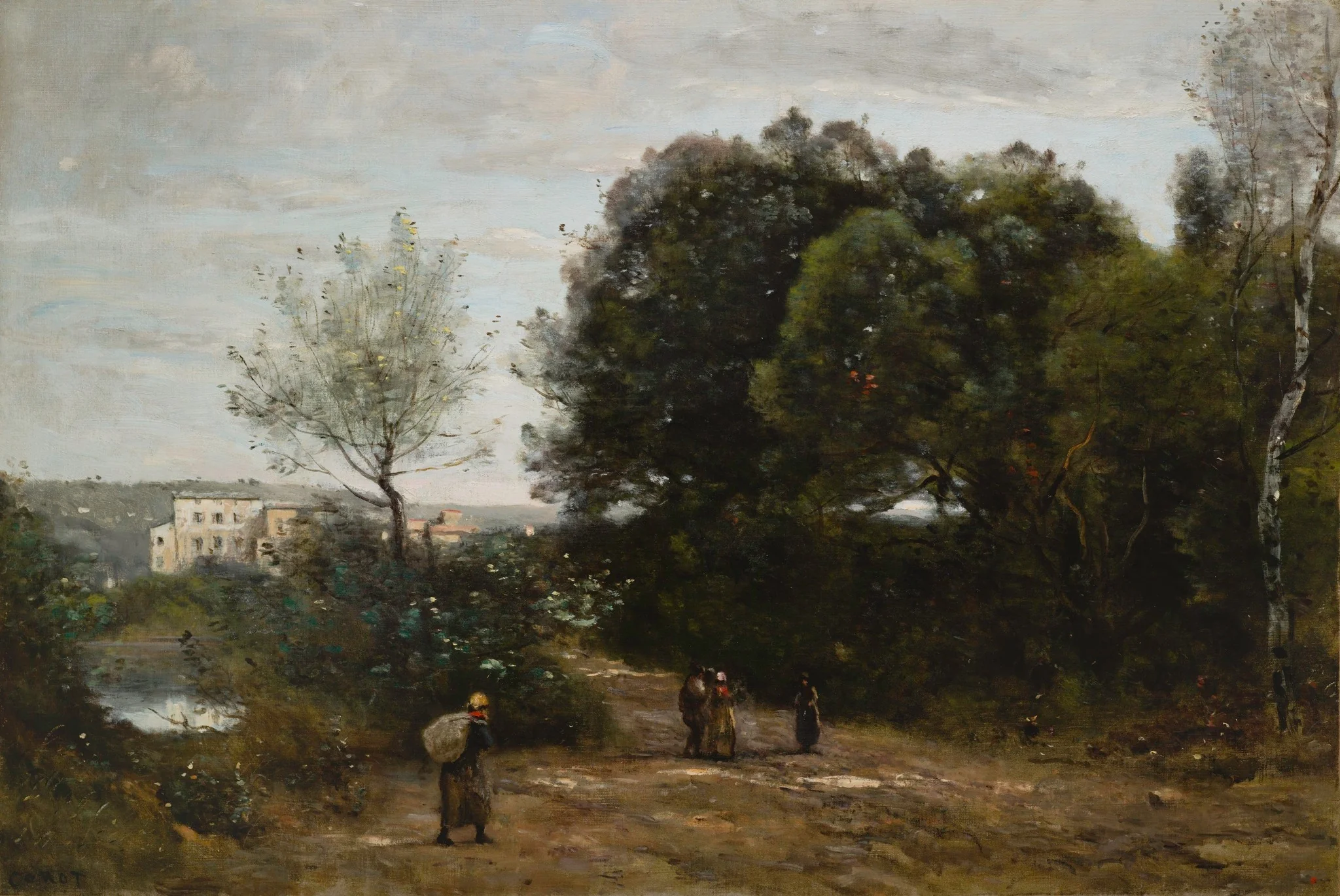 Ville d'Avray: Pathway at the Pond