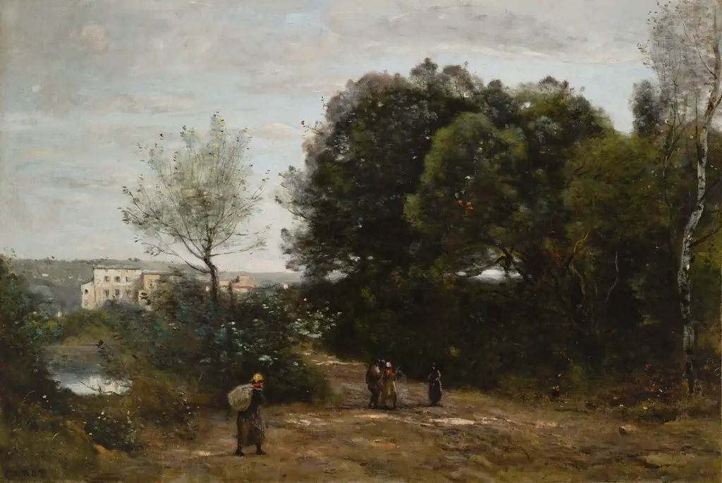 Ville d'Avray: Pathway at the Pond