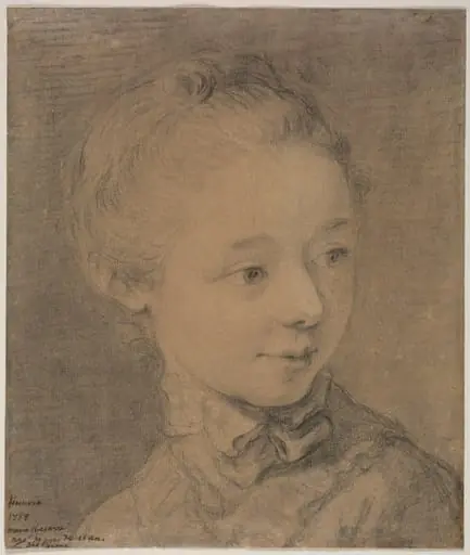 Head of a Young Girl Turning toward the Right