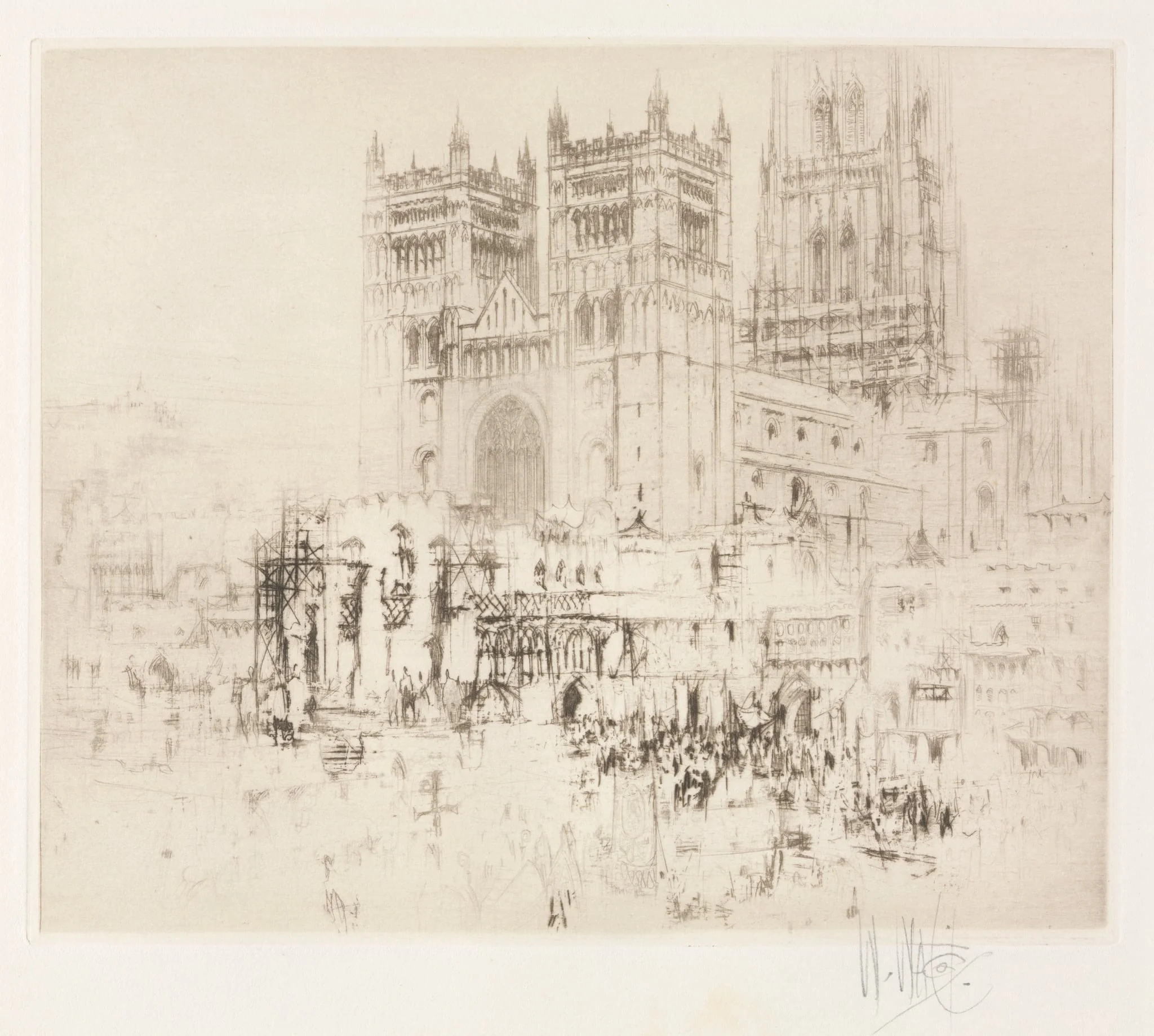 Durham Cathedral, by William Walcot, 1923