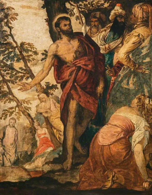 Saint John the Baptist Preaching (after Veronese)