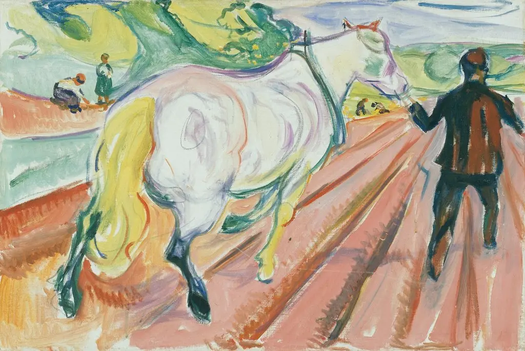Horse and Man in the Field