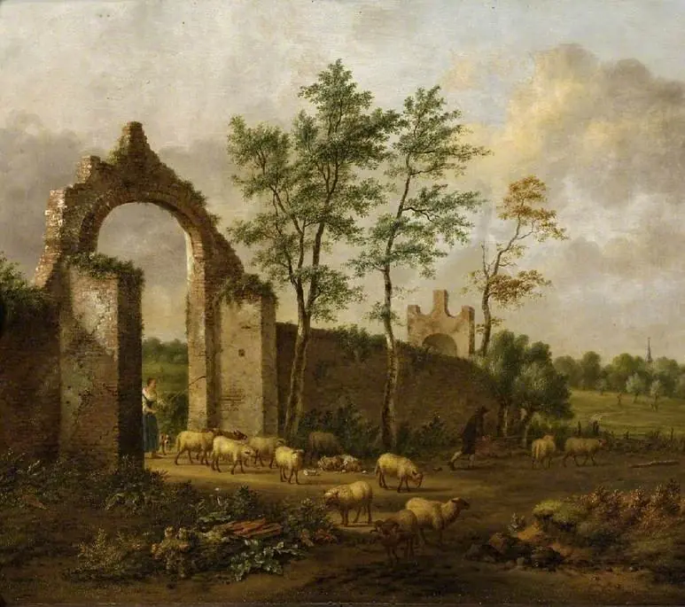 Landscape with sheep