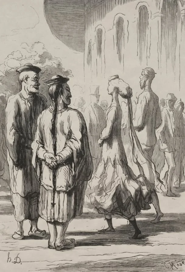 At the Universal Exhibition: Who are the real Chinese?, by Honoré Daumier, 1867