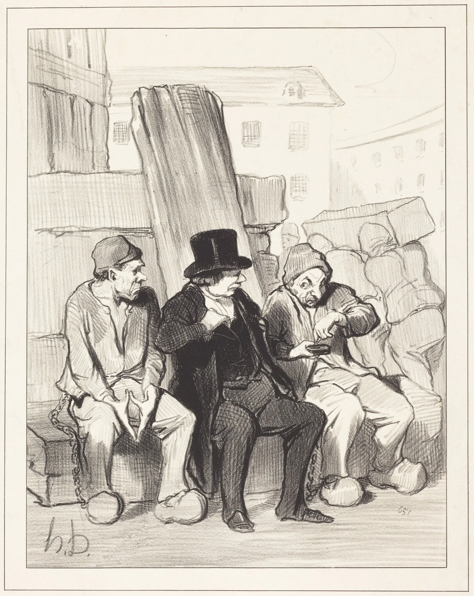 Ainsi donc, mon ami, a vingt-deux ans..., by Honoré Daumier, ink, 1844