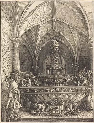 The Rest on the Flight into Egypt at a Fountain
