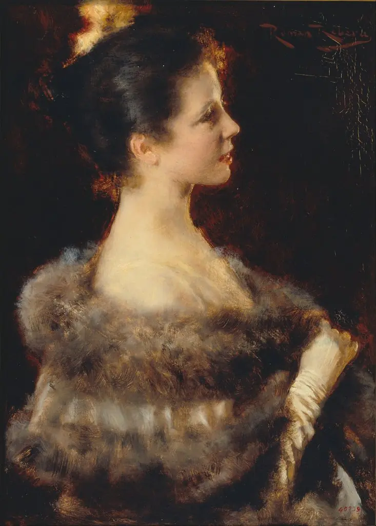 Woman in Evening Gown