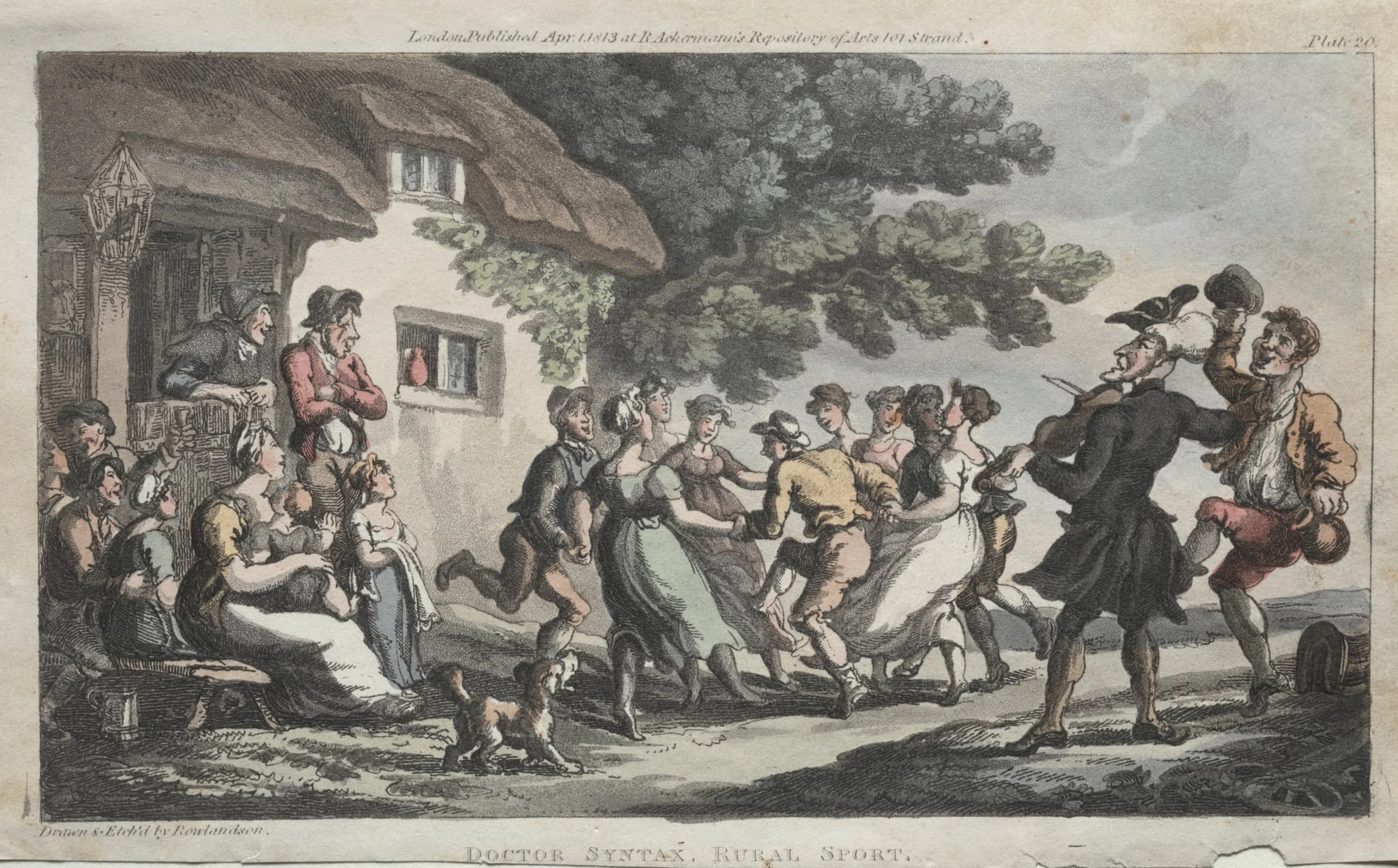 The Rev. Dr. Syntax Rural Sport, by Thomas Rowlandson, 1813