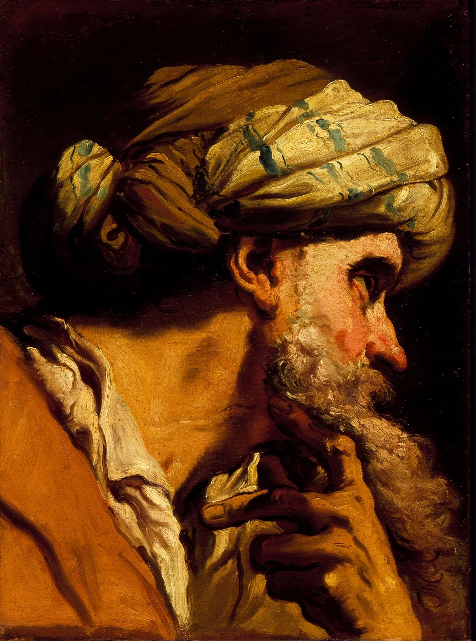 Study of an Oriental Head for 'The Marriage at Cana', by Gaetano Gandolfi, unspecified, 1770