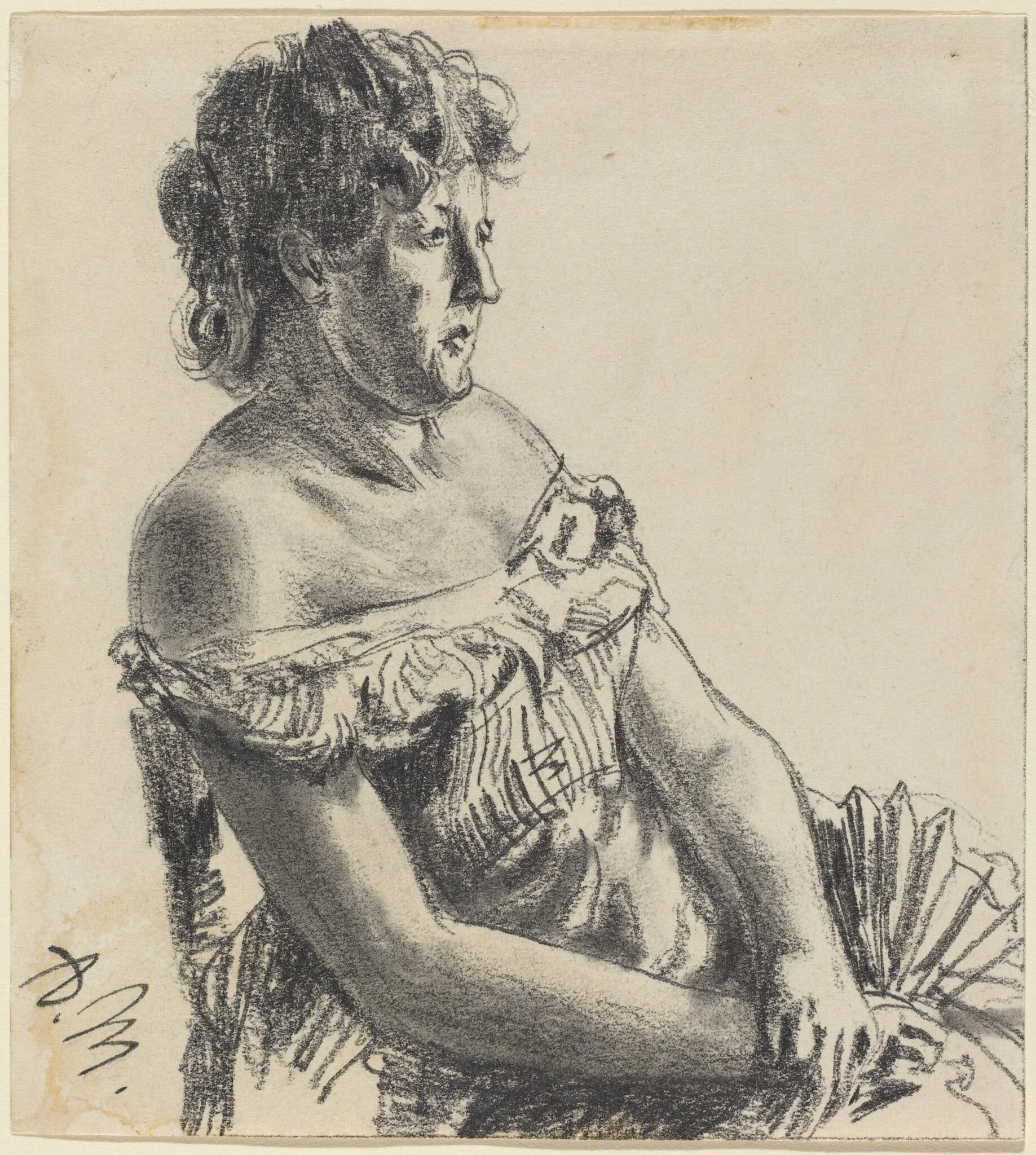 Woman in Court Dress