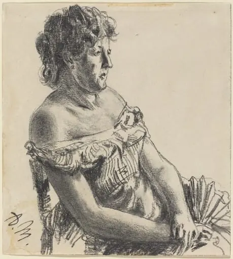 Woman in Court Dress