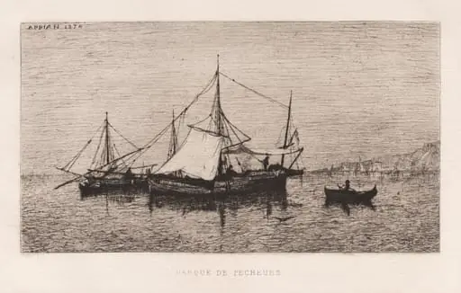 Fishing Boat/Coastal Shipping Boat (Italian Coast) (Barque de Pecheurs/Barque de Cabotage (Côtes d'Italie)
