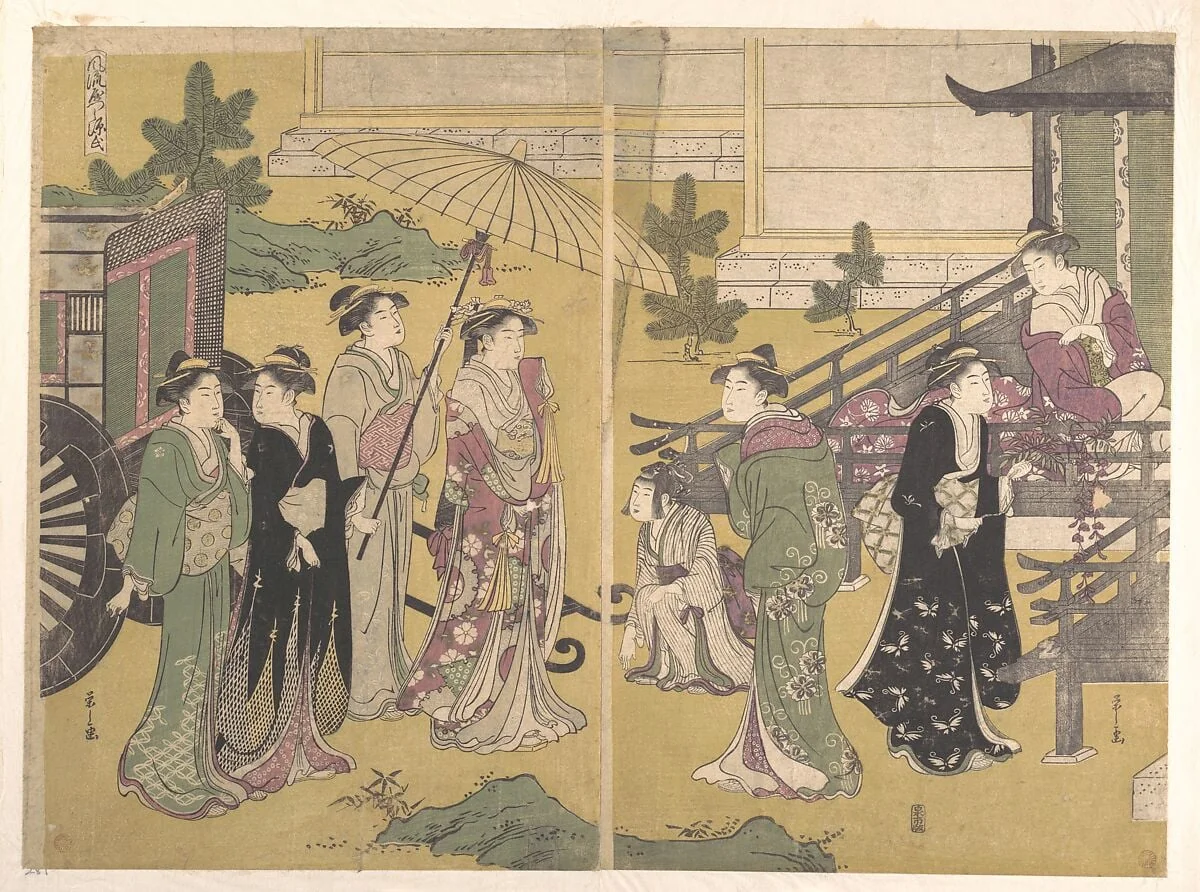Untitled, by Chôbunsai Eishi, ink, 1790