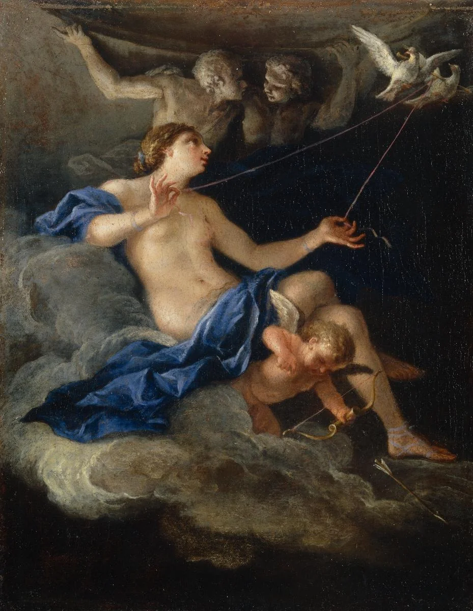 Venere e Amore nel segno dei Gemelli, by Filippo Lauri, oil, 1675