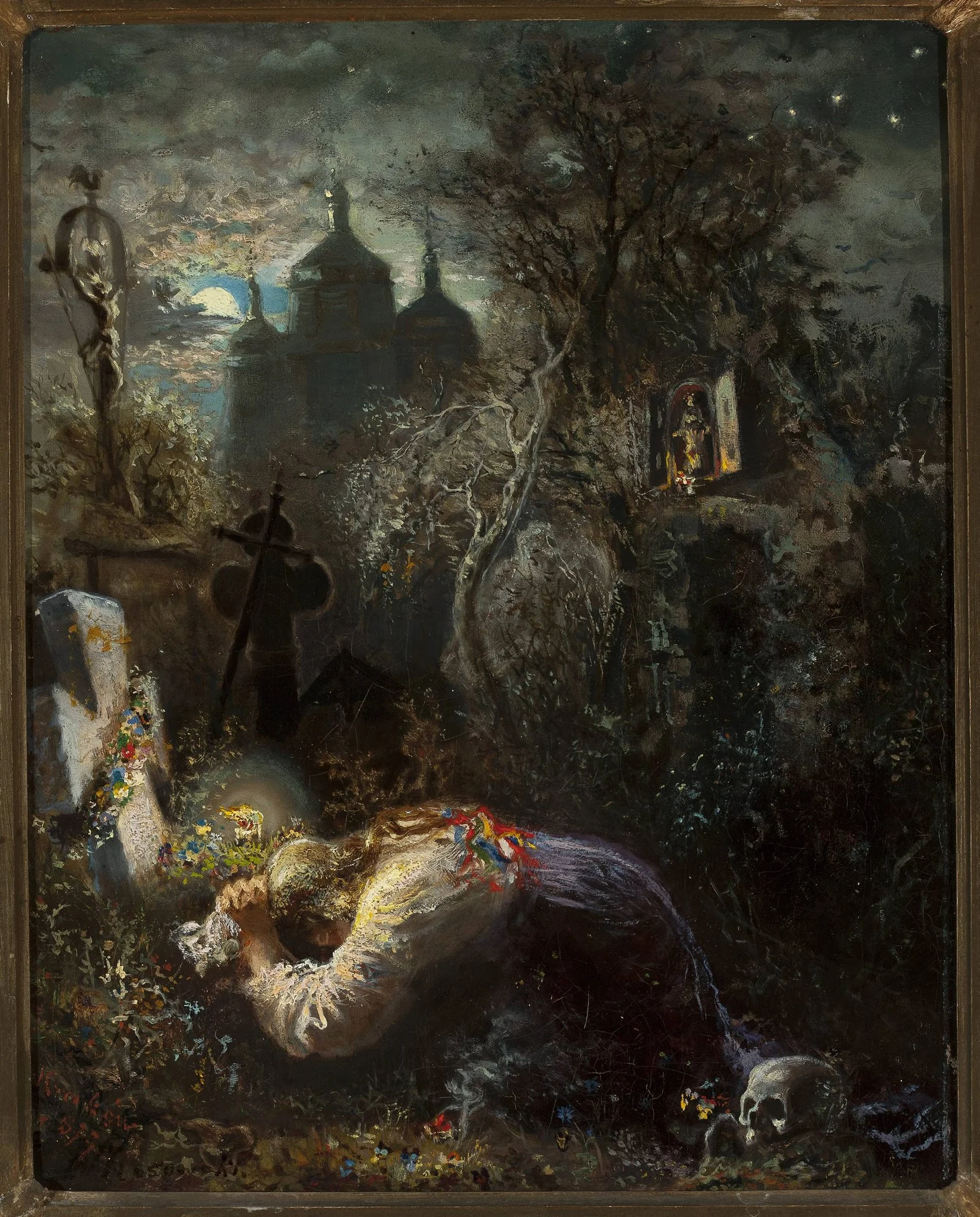 At the grave of an insurgent