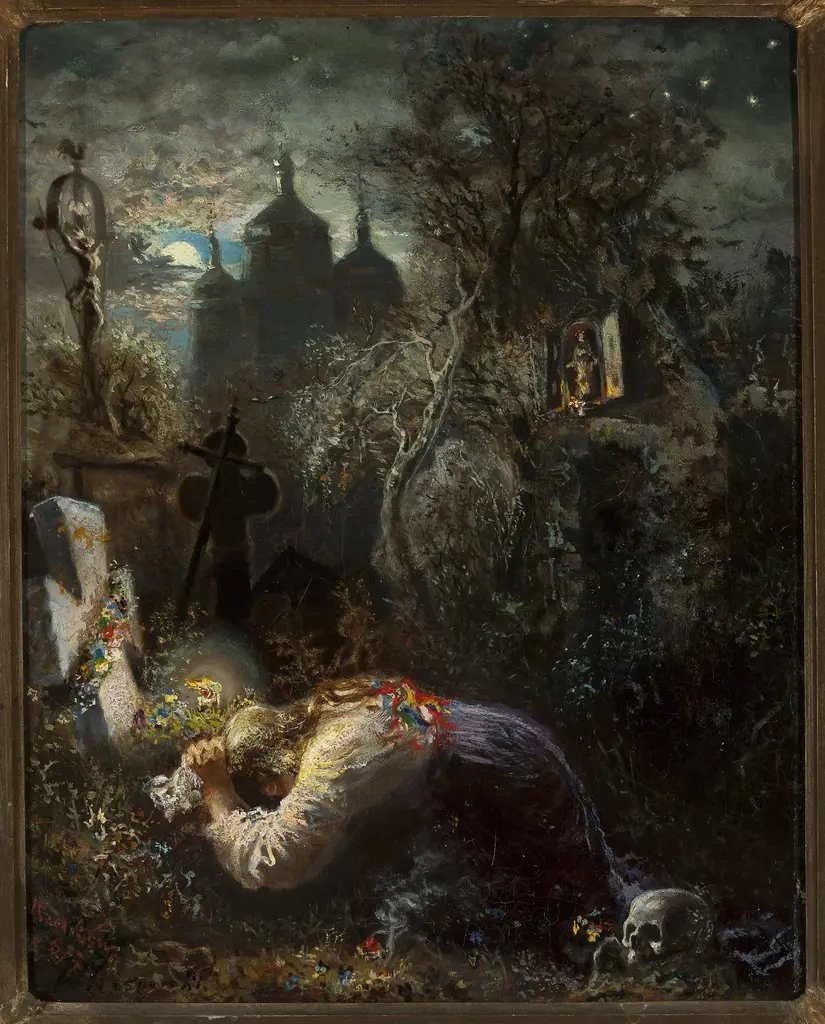At the grave of an insurgent