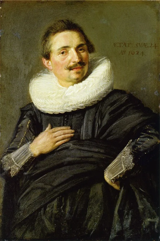 Portrait of a 24-year-old man, by Unknown, oil, 1624