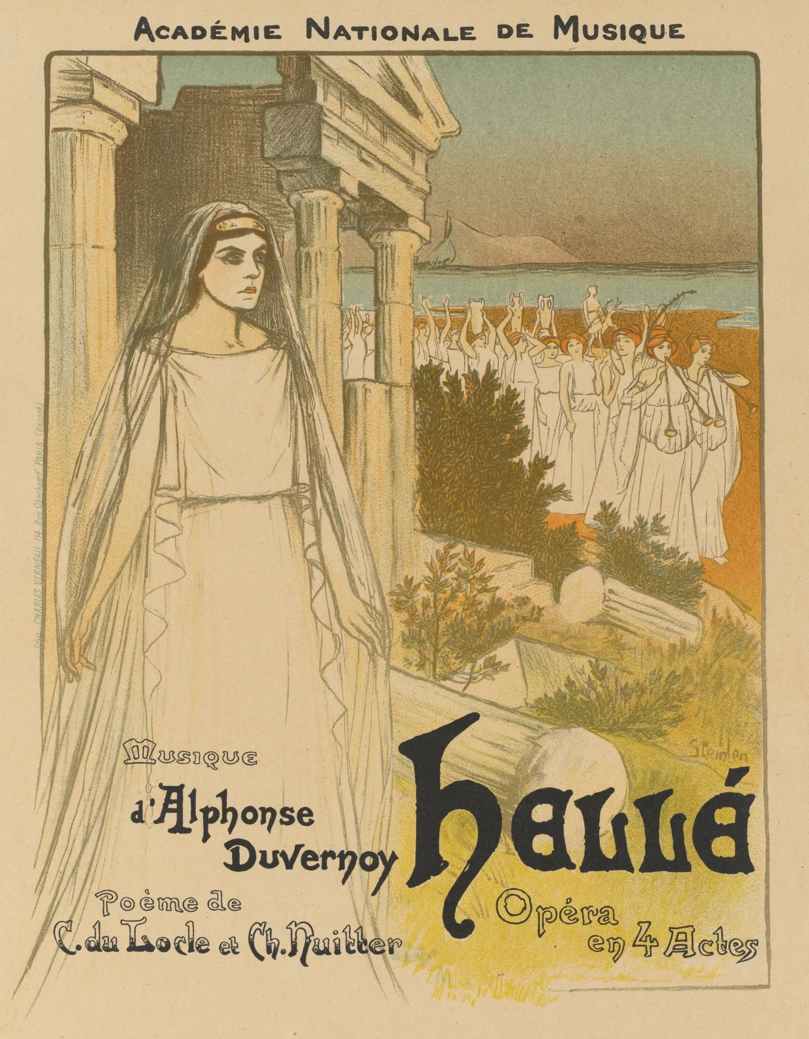Hellé, by Théophile Alexandre Steinlen, 1896