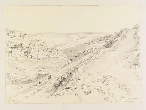 Siloam from under S.E. Corner of Wall Jerusalem