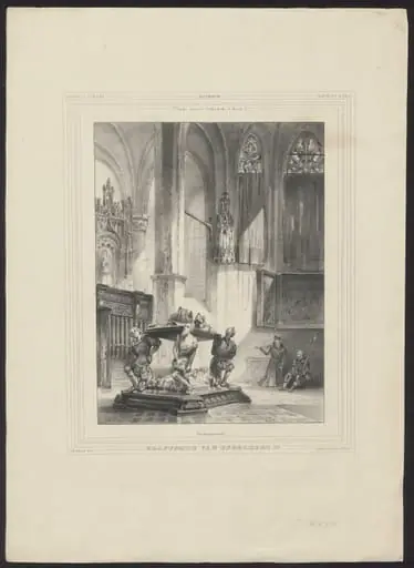 View of the grave monument of Engelbert II in Breda