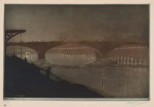 The Solferino Bridge: Nocturnal Effect
