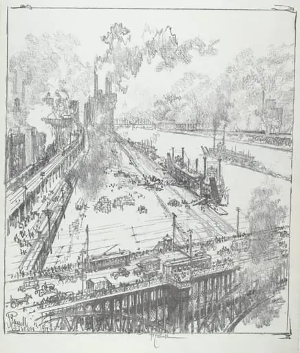 The Levee from Eads Bridge, St. Louis