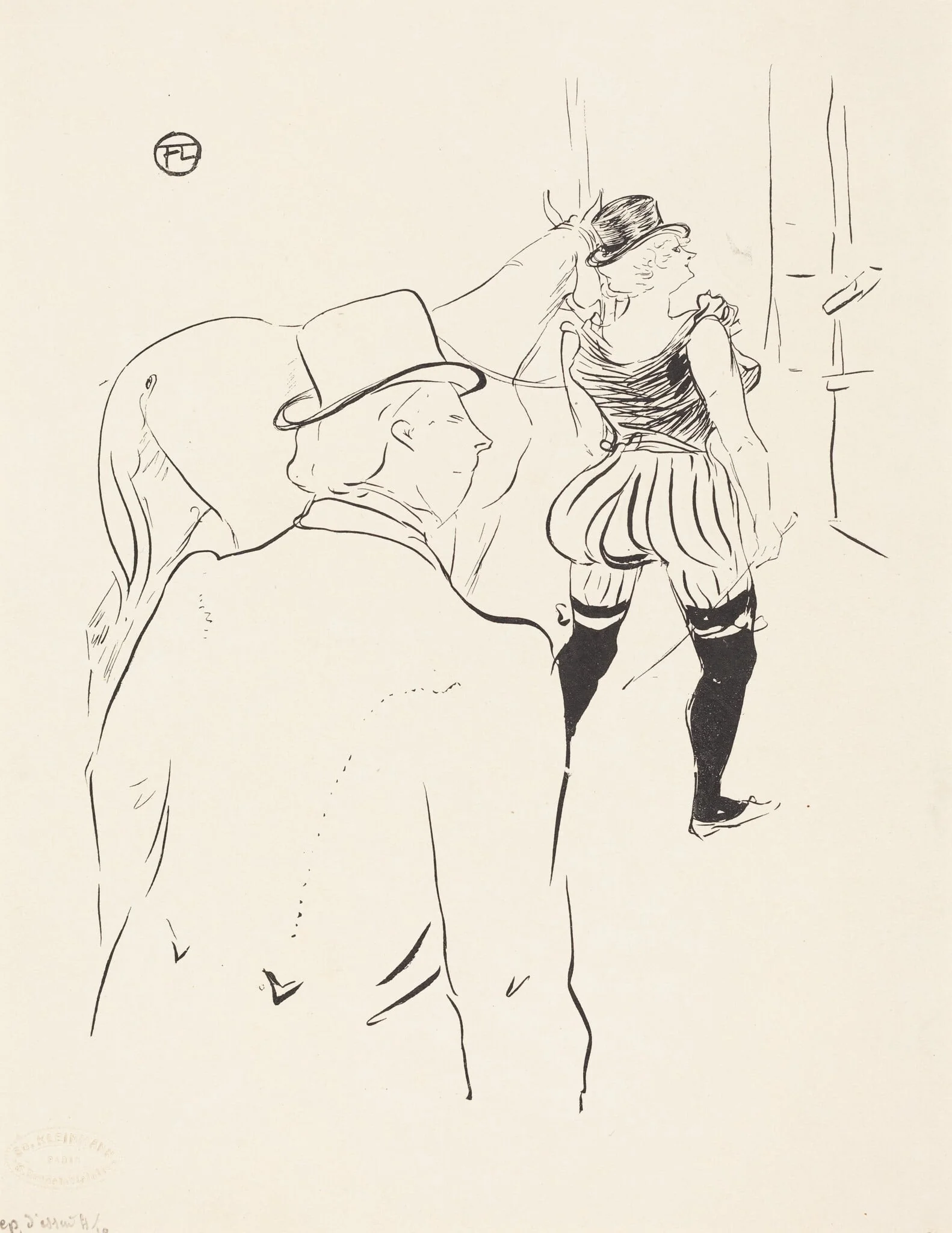 In the Wings of the Folies-Bergere:  Mrs. Lona Barrison with Her Manager and Husband