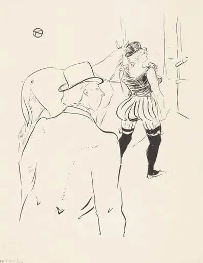 In the Wings of the Folies-Bergere:  Mrs. Lona Barrison with Her Manager and Husband