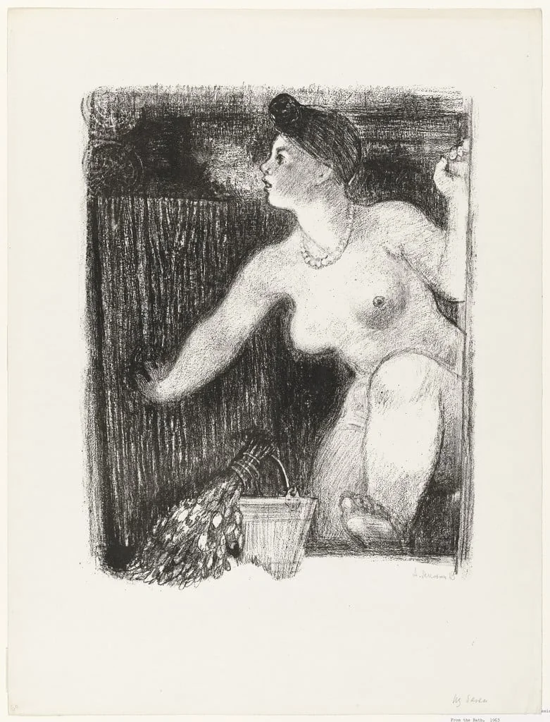 Untitled, by Alexandra Nikolaevna Jacobson, ink, 1963